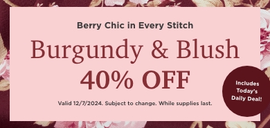 Burgundy & Blush Fabric Sale