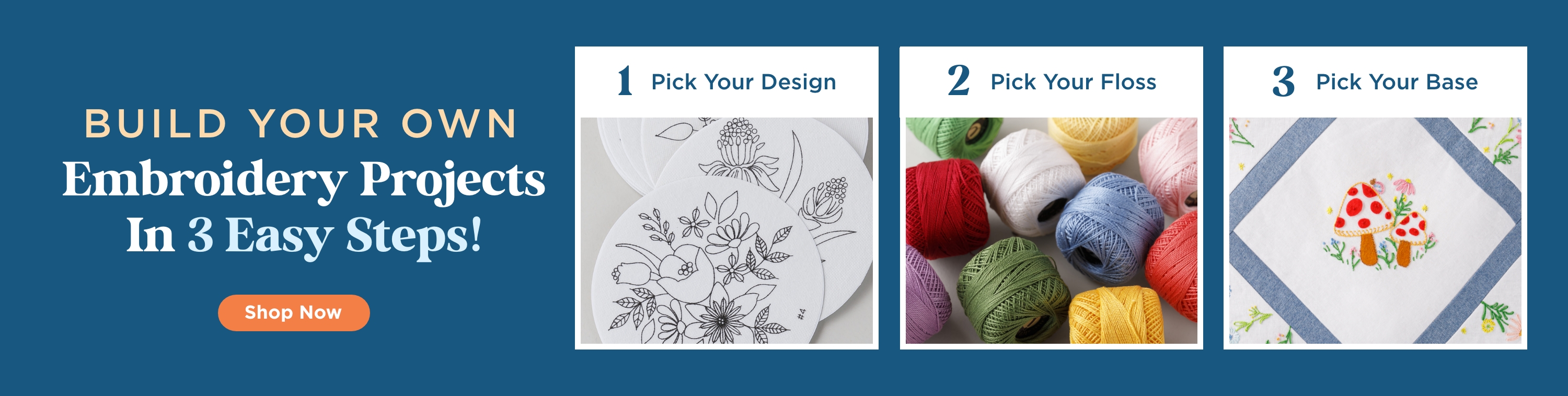 Embroidery Projects in 3 Easy Steps