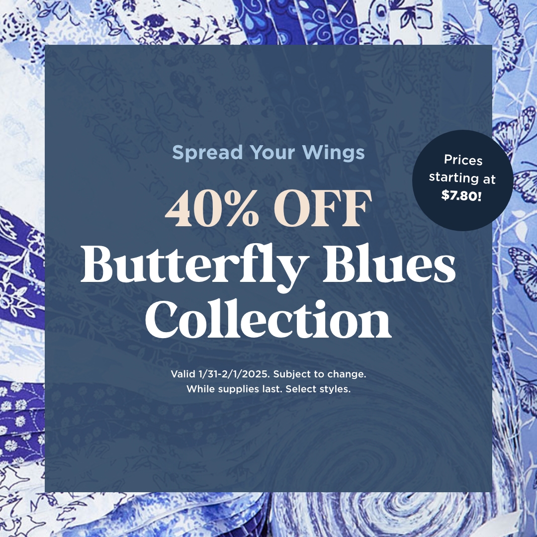 40% Off Butterfly Blues Collection
