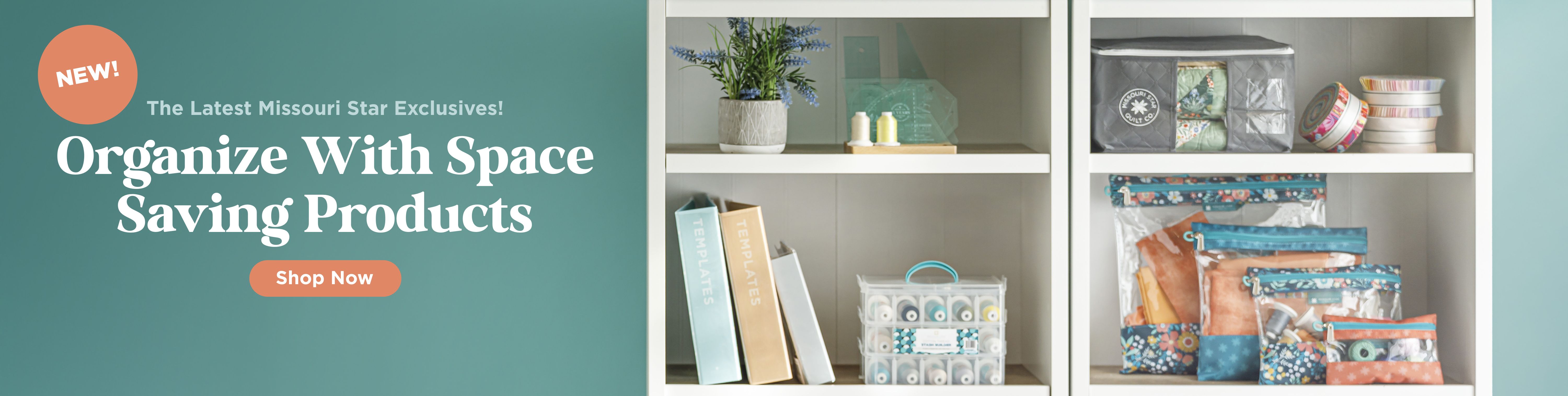 Organize with Space Saving Products