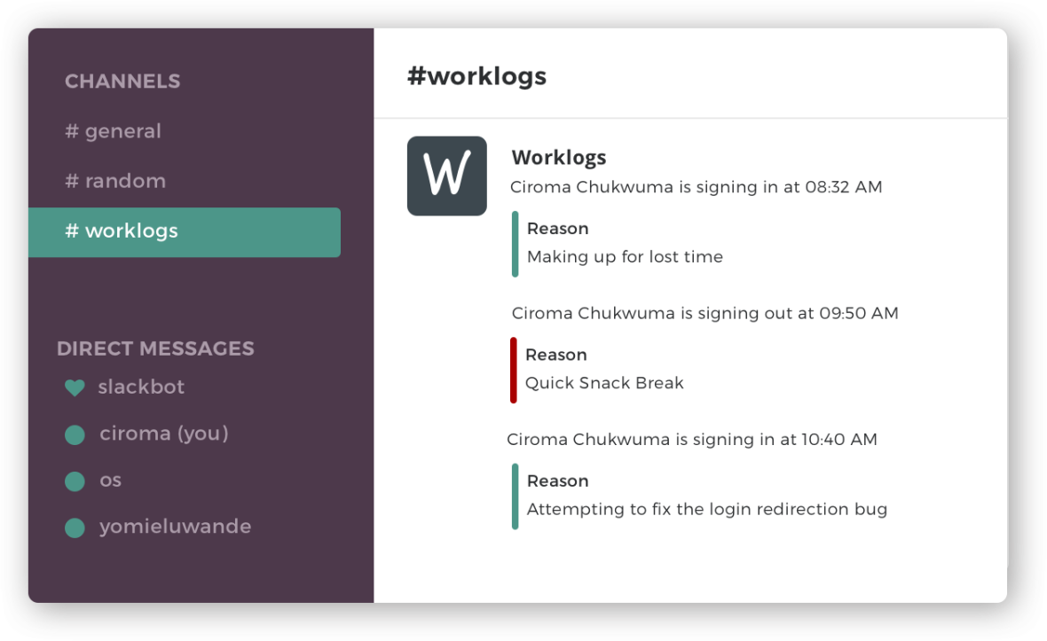 Worklogs