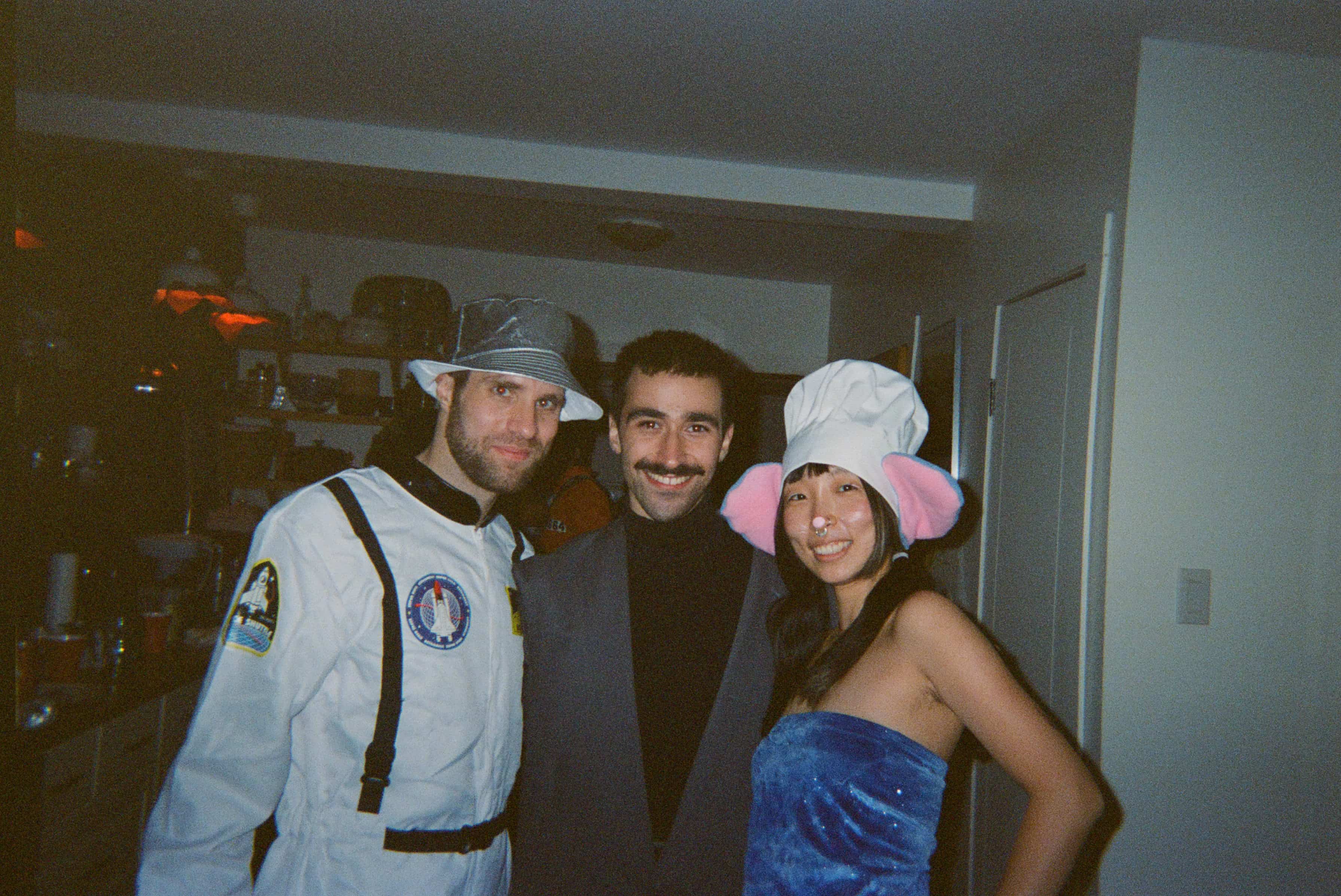 A group of people posing for a picture.