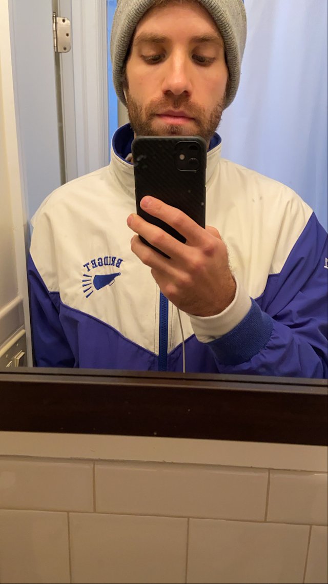 Dan in his 2020 Halloween costume: Briget.