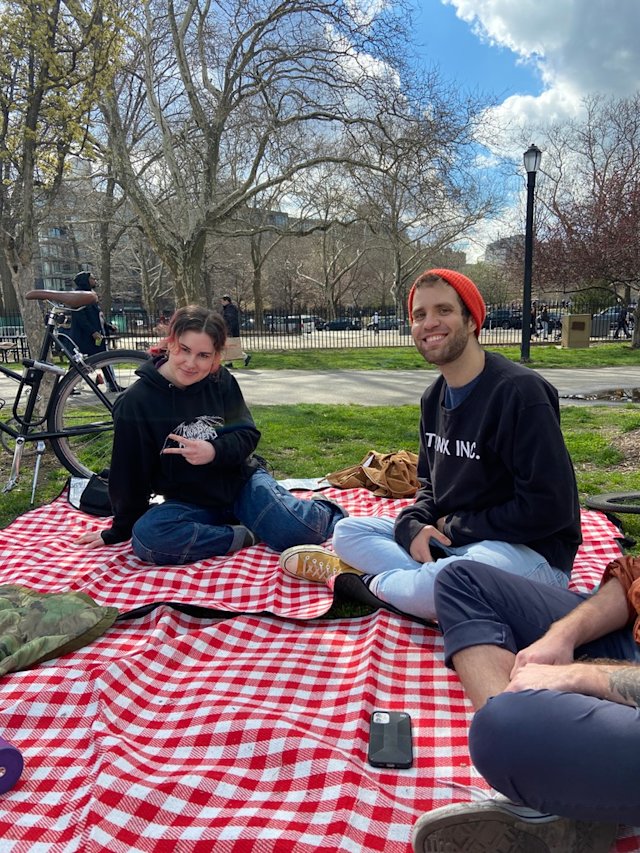 Grace and I in McCarren Park.