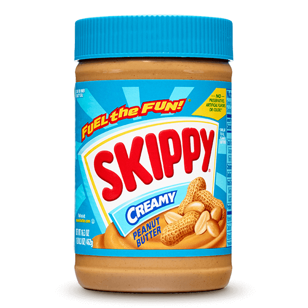 Skippy's creamy peanut butter.