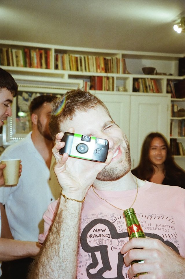 Photo of Dan taking a photo.