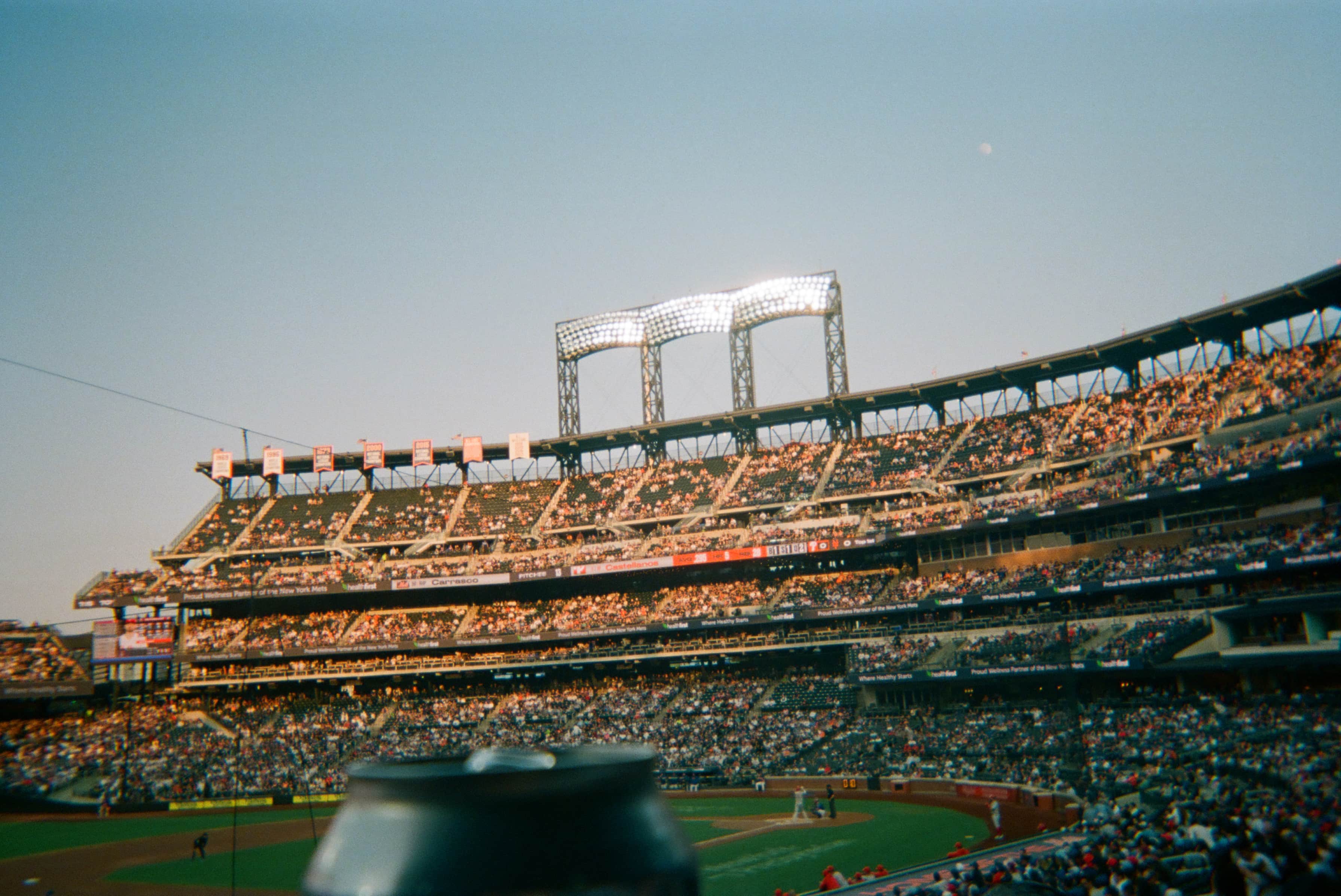 A large stadium filled with people.