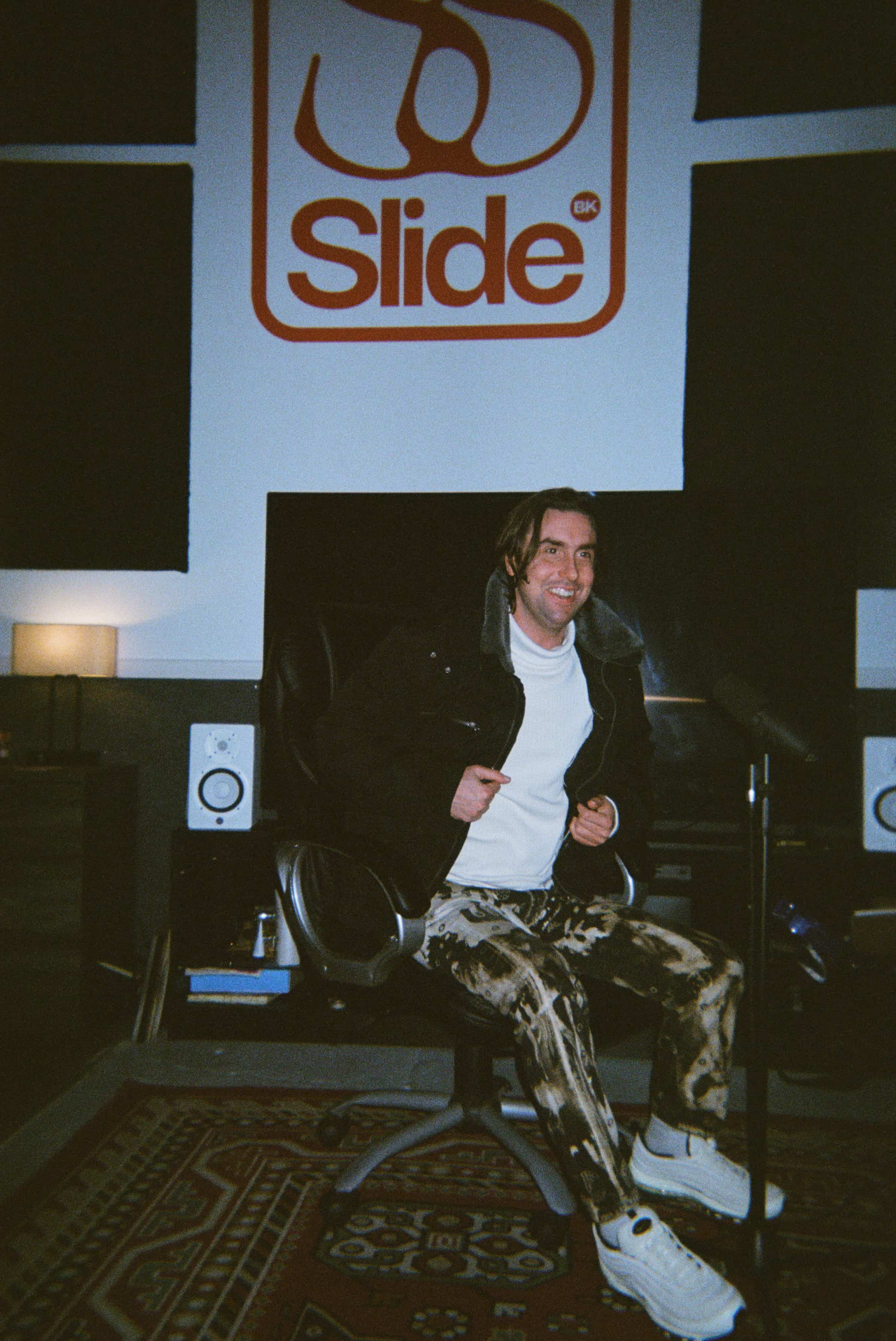 A person sitting in a chair.