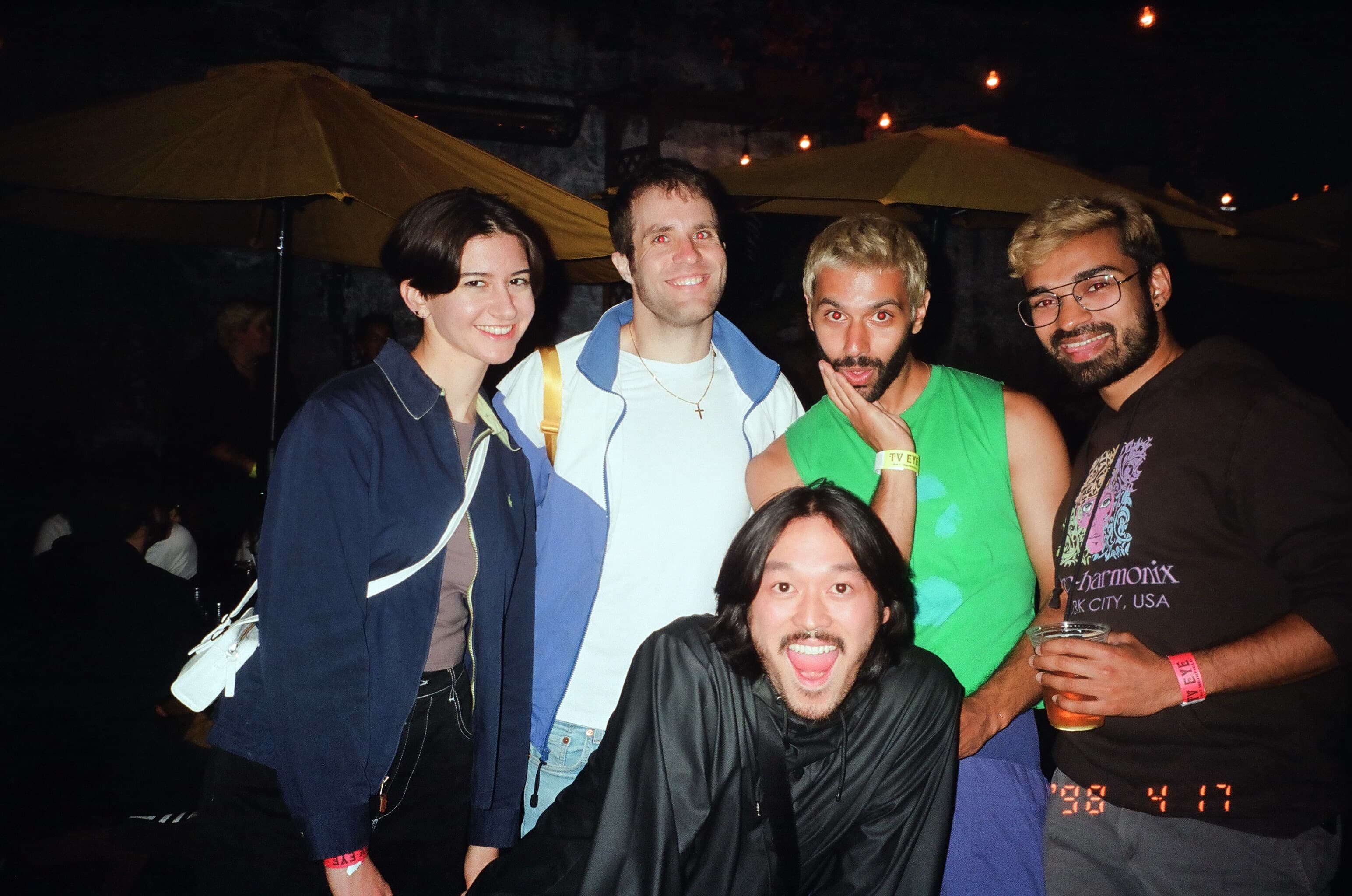 A group of people posing for a photo.