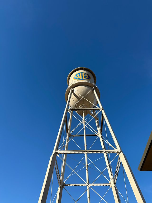 Warner Brother's water tower.