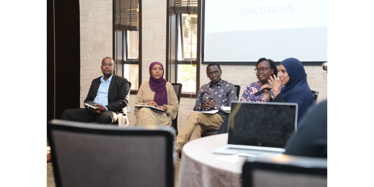 Panellists during a panel discussion at the workshop. Photo credit: Victor Odhiambo, Power Shift Africa, 22nd March 2024