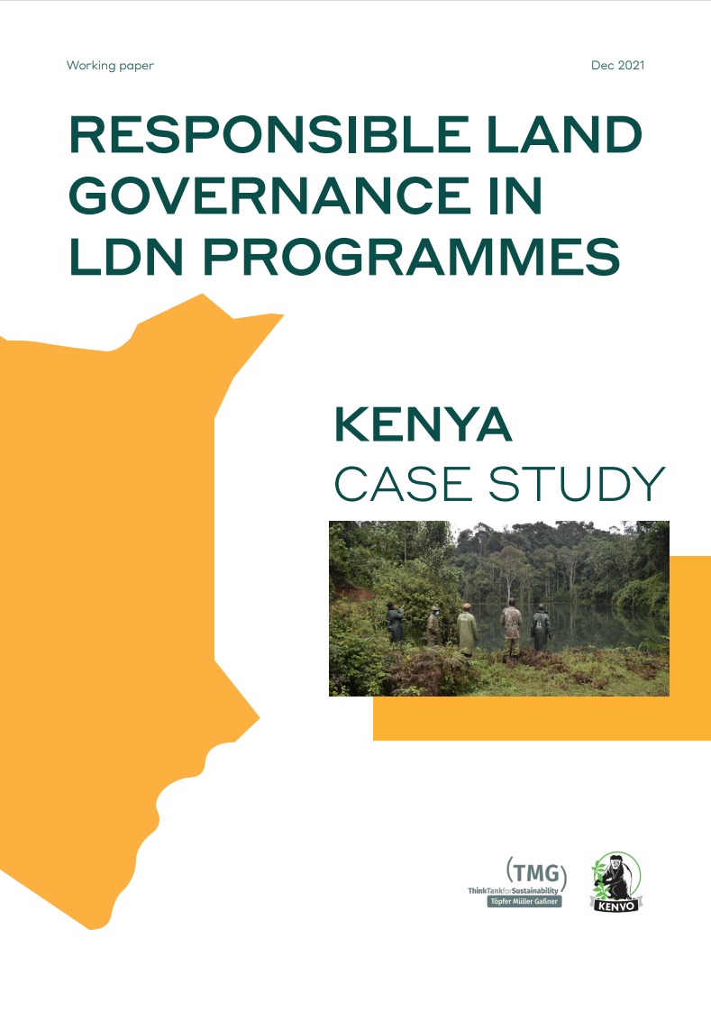 Responsible Land Governance in LDN Programmes - Kenya