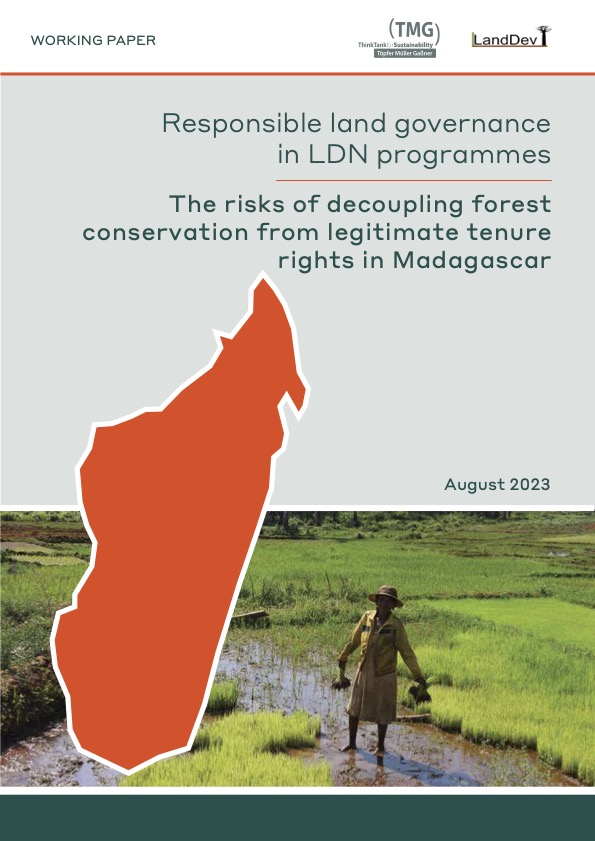 Responsible land governance in LDN programmes: The risks of decoupling forest conservation from legitimate tenure rights in Madagascar