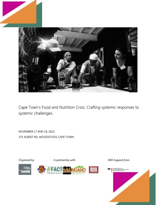 Cape Town’s Food and Nutrition Crisis: Crafting systemic responses to systemic challenges