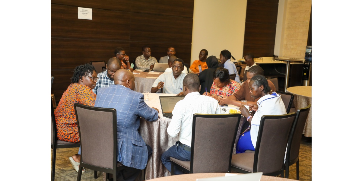 Participants discussing in groups at the workshop. Photo credit: Victor Odhiambo, Power Shift Africa, 21st March 2024
