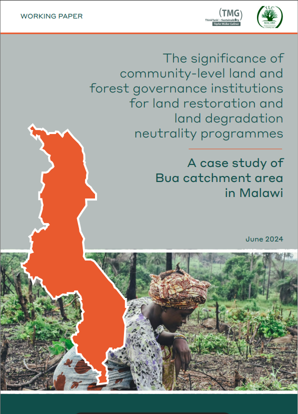 The significance of  community-level land and  forest governance institutions  for land restoration and  land degradation  neutrality programmes: A case study of  Bua catchment area  in Malawi
