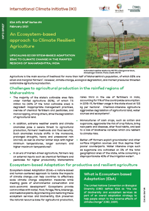 EbA Info Brief India #4: An Ecosystem-based approach to Climate Resilient Agriculture