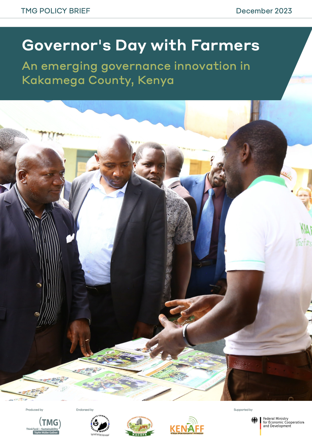Governor's Day with Farmers - An emerging governance innovation in Kakamega County, Kenya