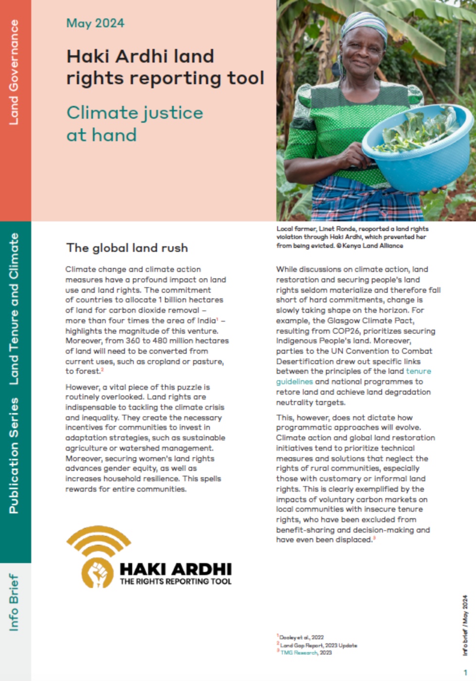 Haki Ardhi land rights reporting tool: Climate justice at hand