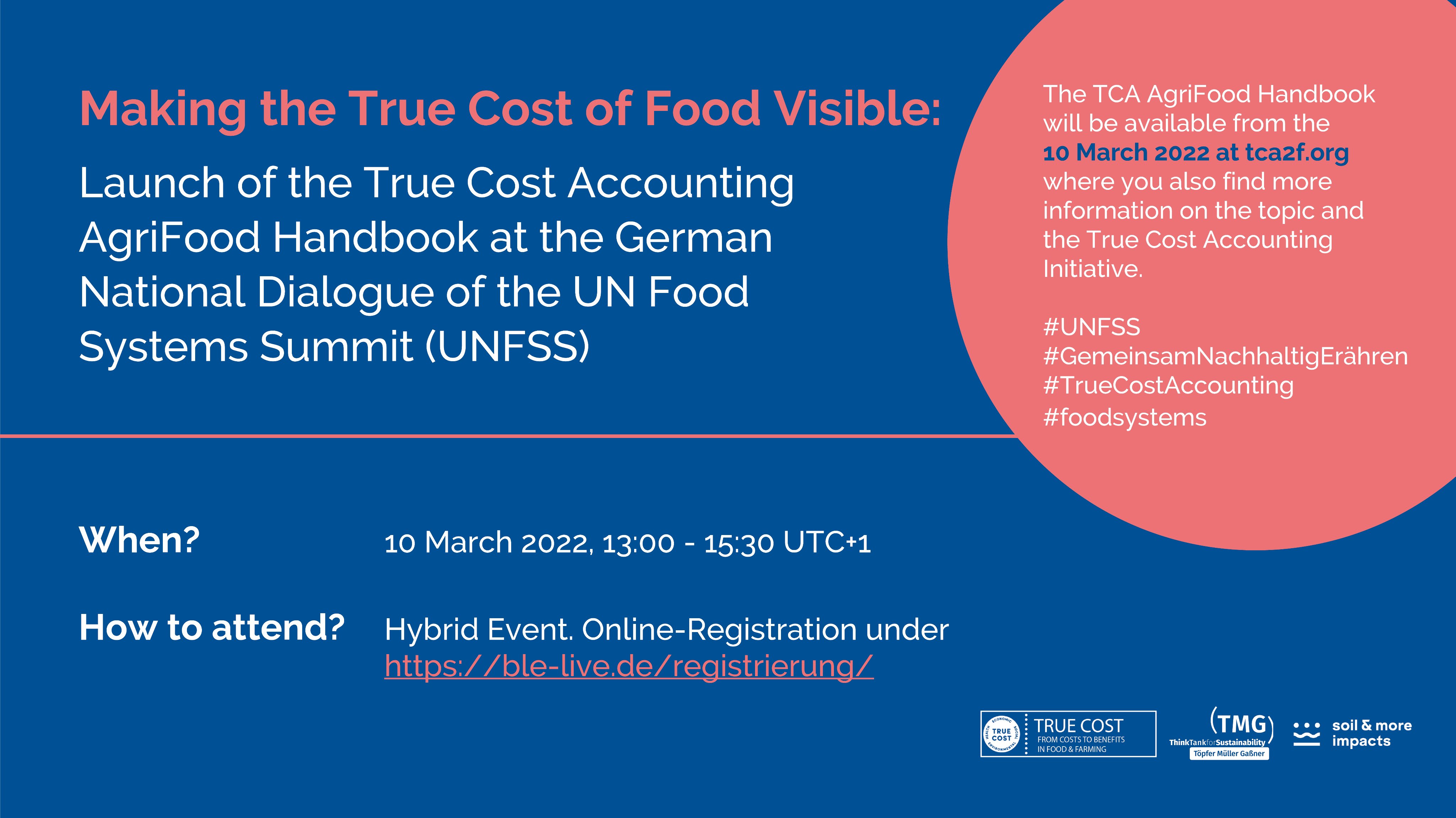 Making True Costs Visible: Launch of True Cost Accounting AgriFood Handbook 