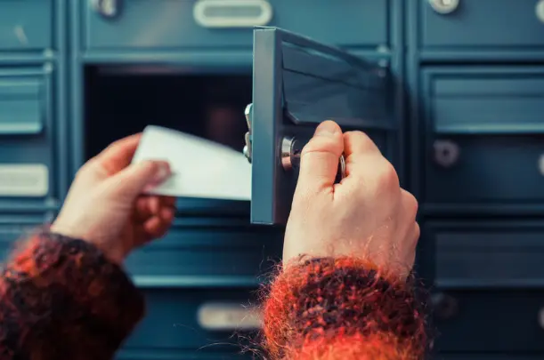 checking mailbox