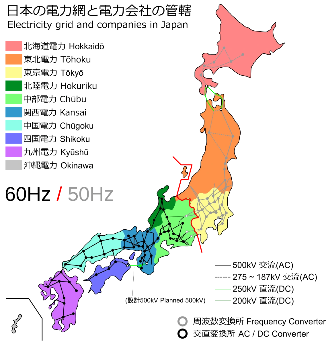 Frequency in Japan