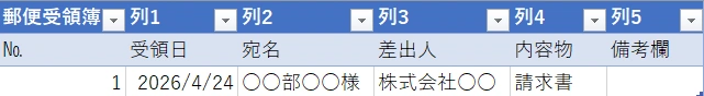 「挿入」タブから「テーブル」をクリックする