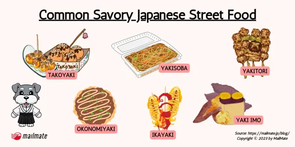 savory Japanese street food