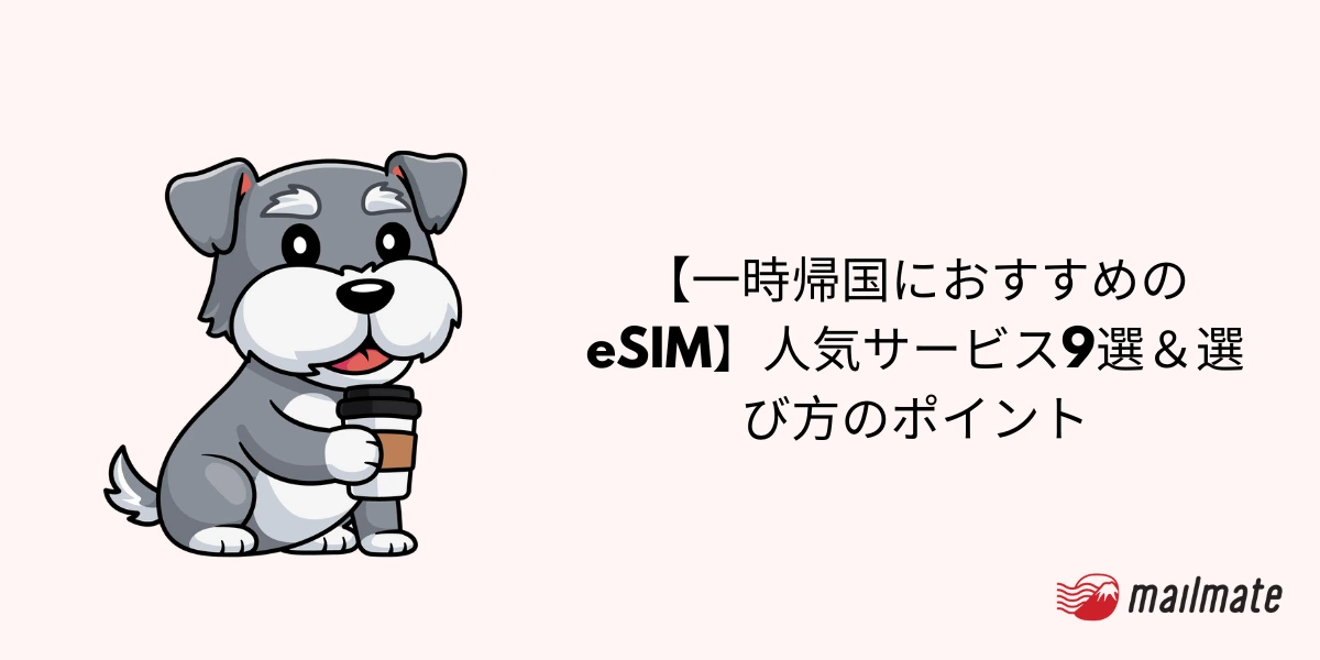 【一時帰国におすすめのeSIM】人気サービス9選＆選び方のポイント