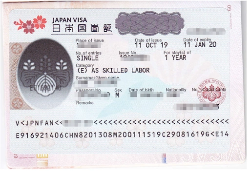 japan work visa