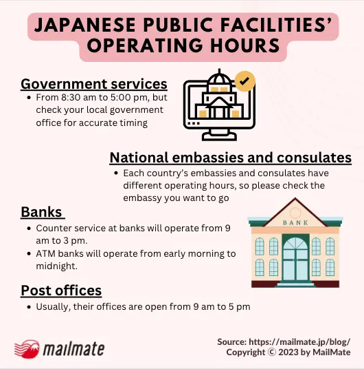 japan public business hours