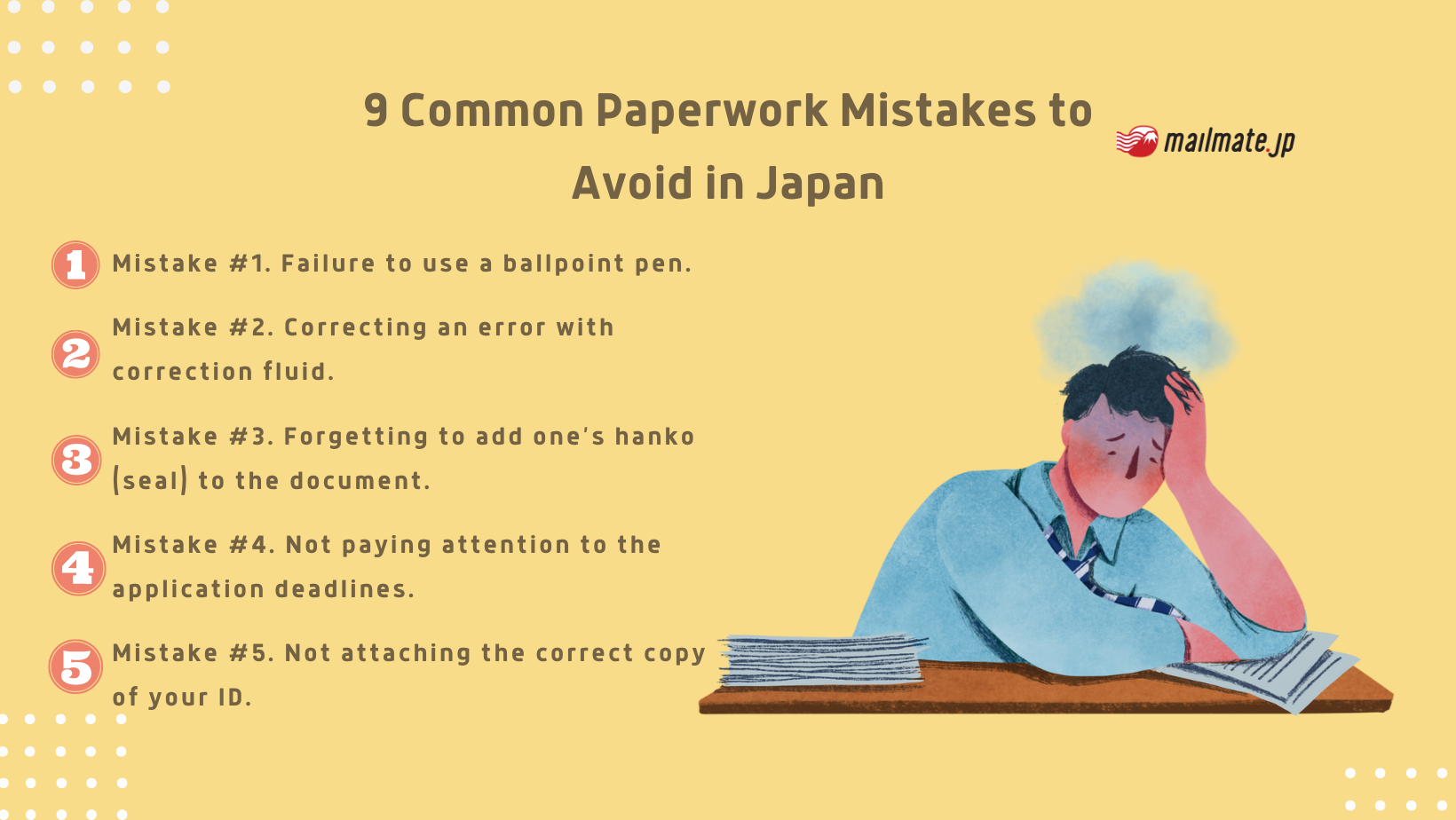9 Common Paperwork Mistakes to Avoid in Japan