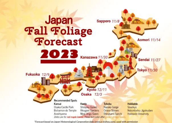 japan fall foliage 2023