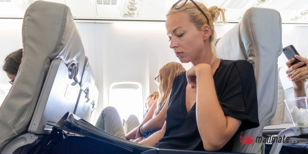 reading on a flight