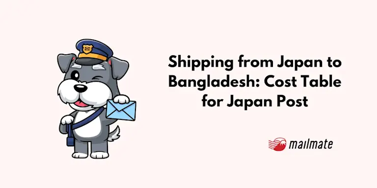 Shipping from Japan to Bangladesh: Cost Table for Japan Post