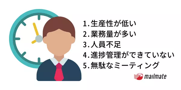 日本の労働時間はなぜ長いのか？５つの理由