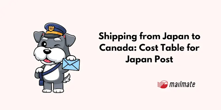 Shipping from Japan to Canada: Cost Table for Japan Post
