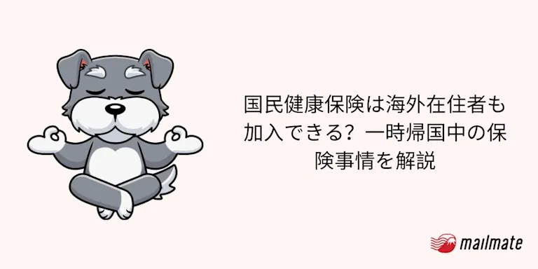 国民健康保険は海外在住者も加入できる？一時帰国中の保険事情を解説