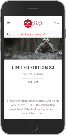 Glory Cycles on mobile