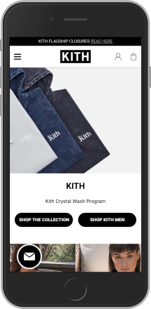 Kith on mobile