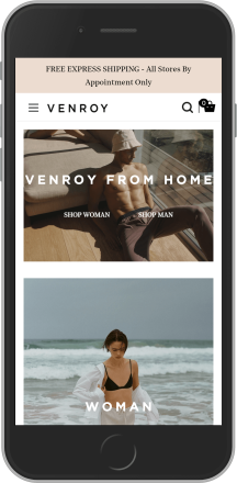 Venroy on mobile