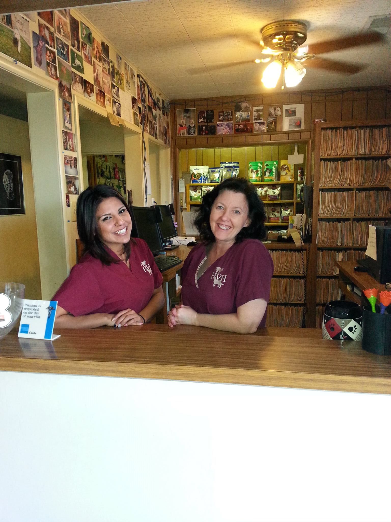 Receptionist at the front desk