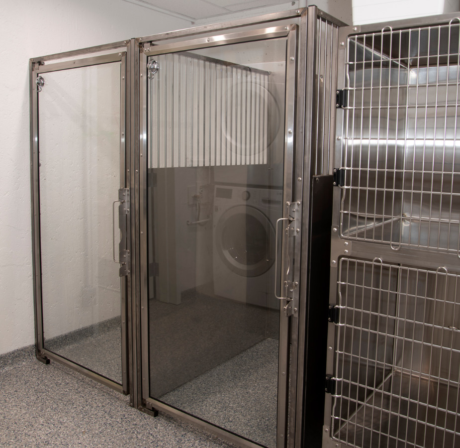 Kennel area and laundry area