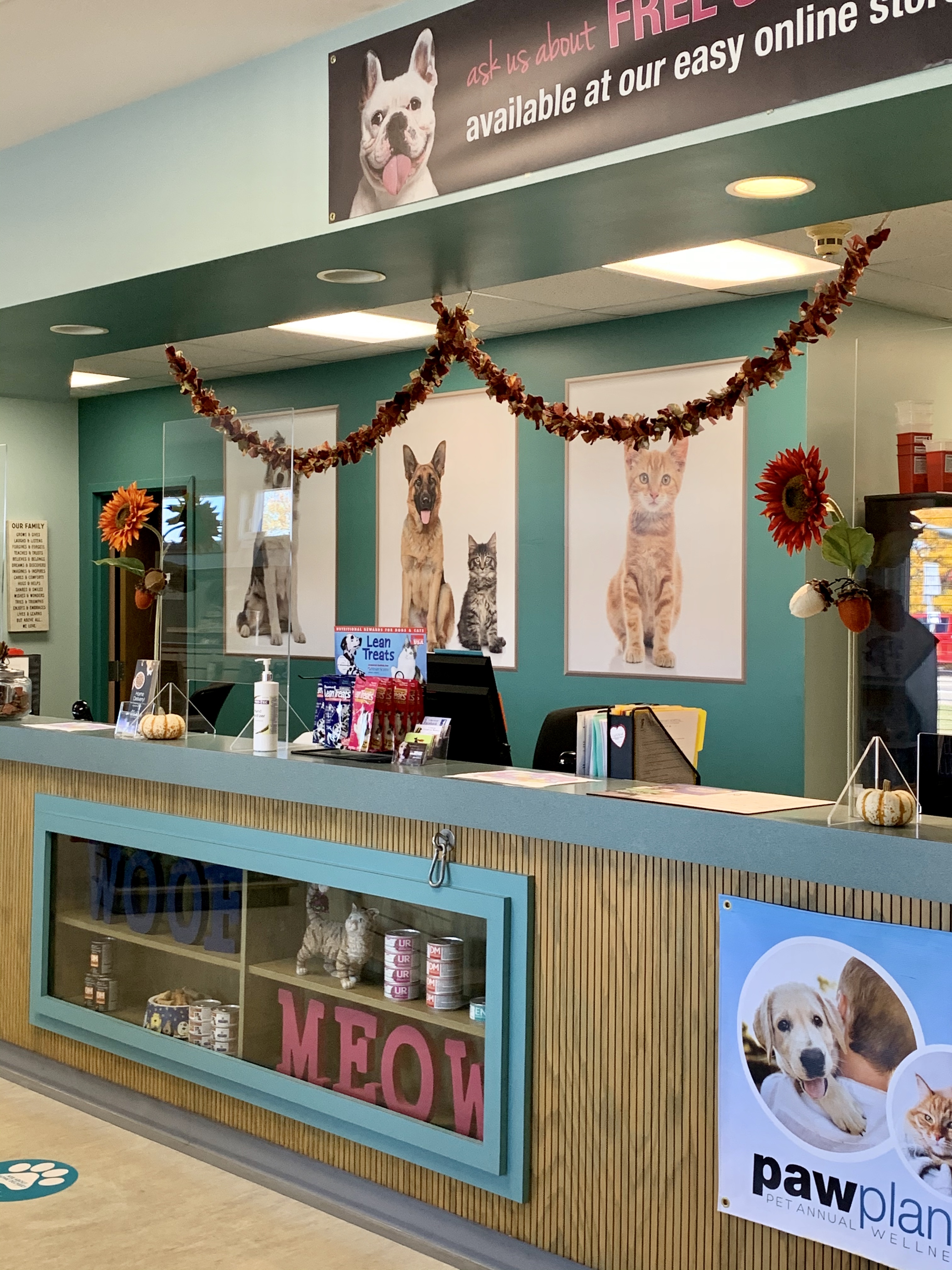 Reception at Camboro Veterinary Hospital