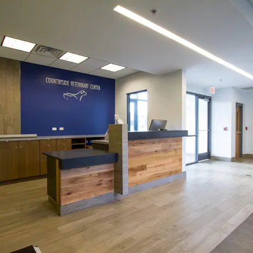 reception area at Countryside Veterinary Center reception area at Countryside Veterinary Center