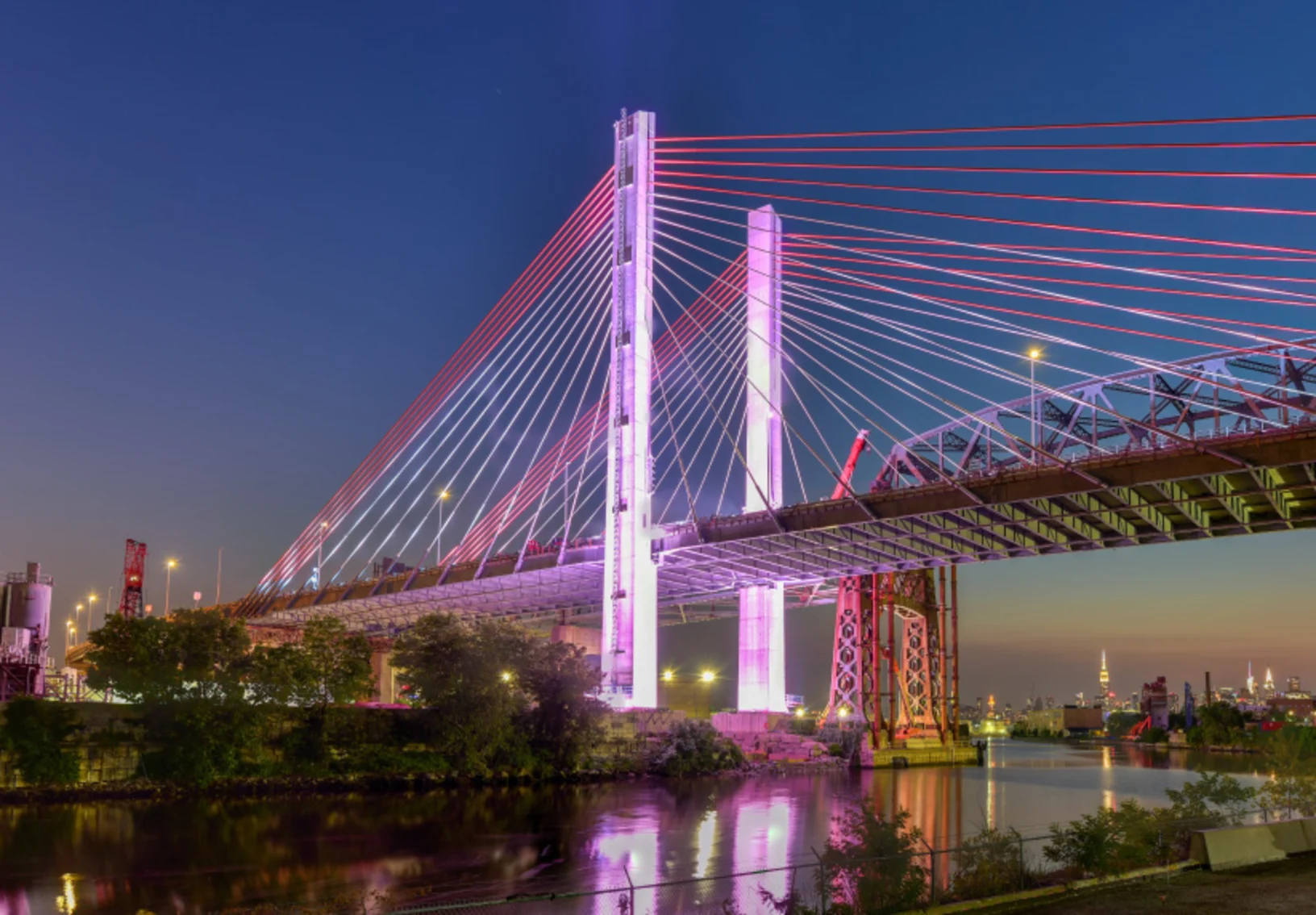 Kosciuszko Bridge at night Kosciuszko Bridge at night