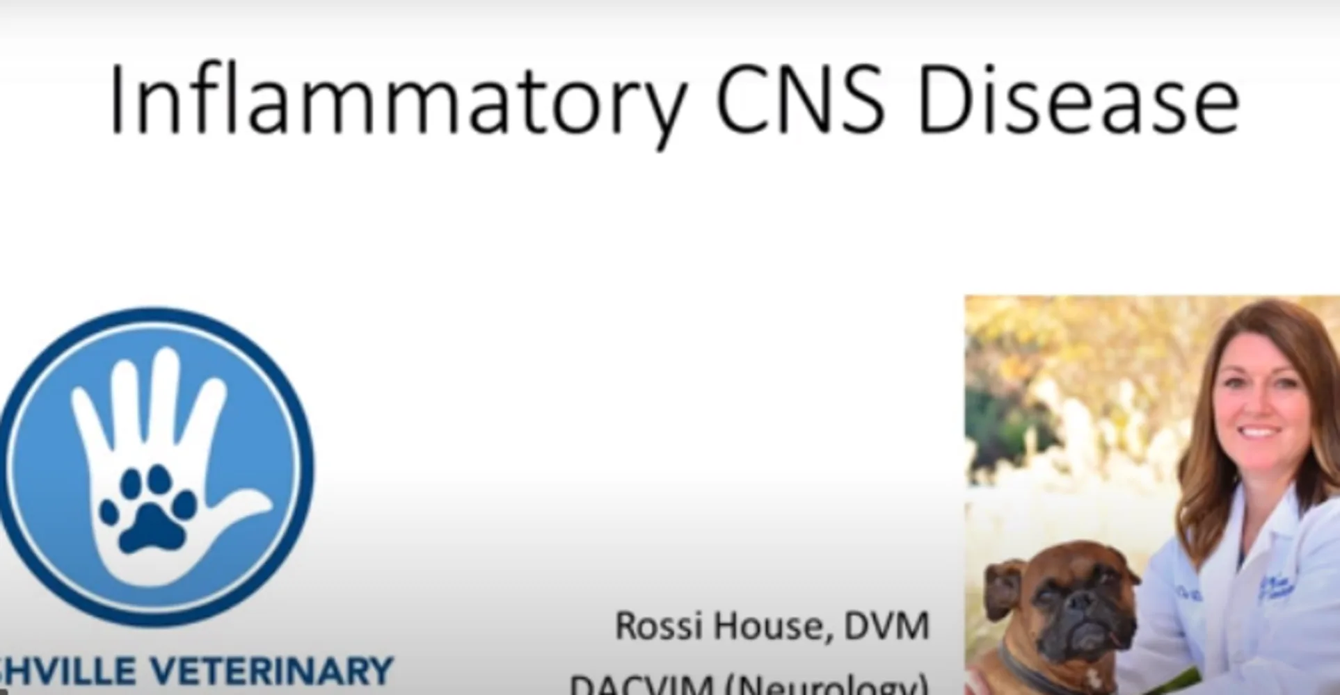 Inflammatory CNS Disease Video