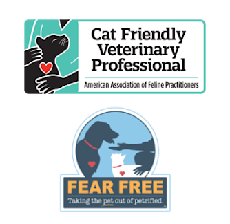 Cat Friendly and Fear Free Logo Cat Friendly and Fear Free Logo