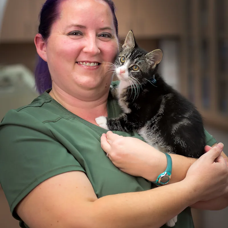 Ptiah holding a cat Ptiah holding a cat