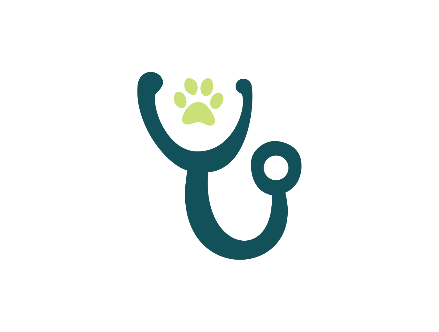 Stethoscope with Paw (Green+Teal) 